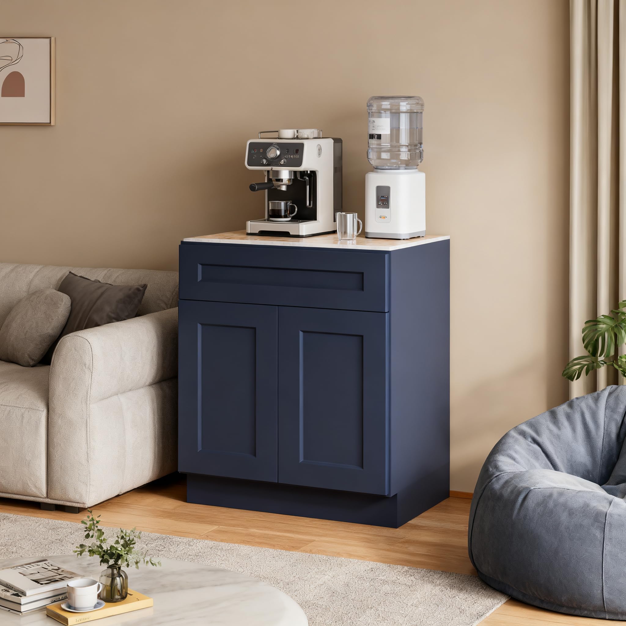 Amazon.com: Jenvor Shaker Base Cabinet Solid Wood 30 in 1-Drawer